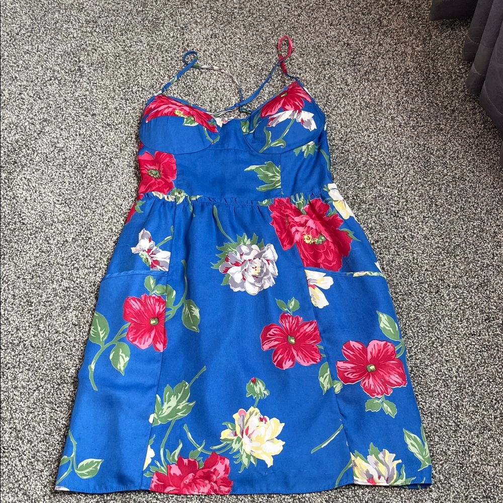 American Eagle Outfitters Blue Floral Dress